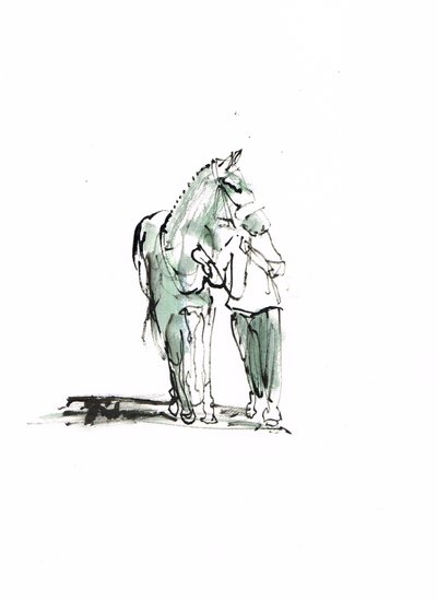 無題、2018年（紙に水彩画） 作： Michael Frith