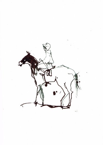 無題、2018年（紙に水彩画） 作： Michael Frith