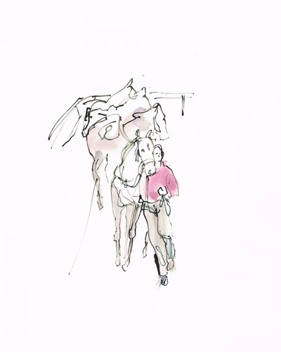 無題、2018年（紙に水彩画） 作： Michael Frith