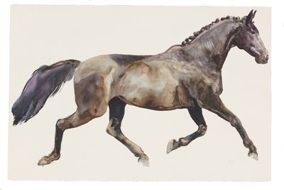 無題、2018年（紙に水彩画） 作： Michael Frith