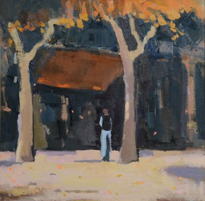 午後、南西フランス、2015年（リネンに油彩） 作： Michael G. Clark