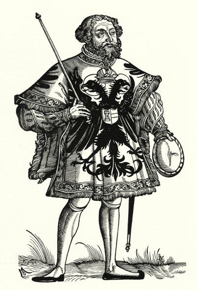 ドイツ帝国のヘラルド（彫刻 作： Michael Ostendorfer