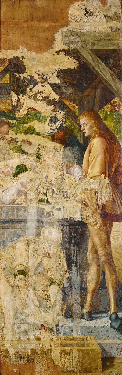 ヨセフは井戸に投げ込まれる 作： Michael Pacher