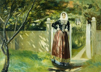 ガーデンゲート、1902年 作： Michael Peter Ancher