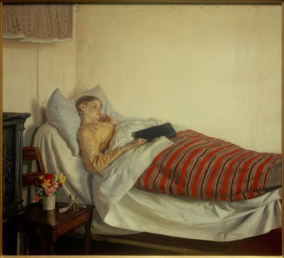 病気の少女。タイン・ノーマン 作： Michael Peter Ancher