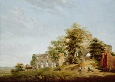 ビルドワス修道院の遺跡、1770年 作： Michael Rooker