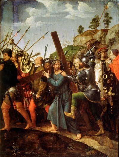 十字架を運ぶキリスト、c1518-c1525 作： Michael Sittow