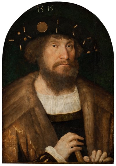 デンマーク1481-1559、1514または1515のクリスチャン2世の肖像 作： Michael Sittow