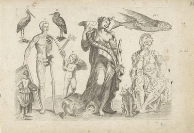 描画例付き練習シート：動物やさまざまな人物 作： Michael Snijders