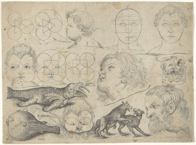 描画例を含む学習シート: 人物、動物 作画例（連載タイトル） 作： Michael Snijders