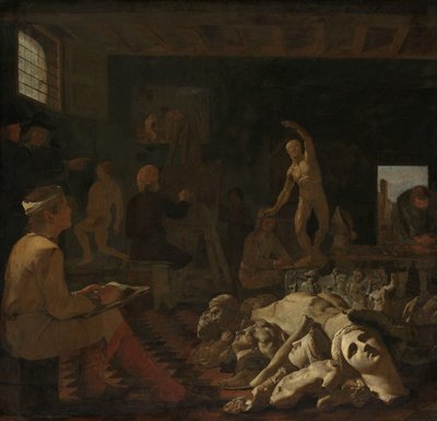 画家のスタジオ 作： Michael Sweerts