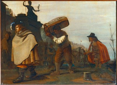 南の港に到着した紳士． 作： Michael Sweerts