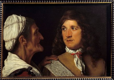 ミヒャエル・スウィート（Michiel Sweert）の「若者と火薬箱の絵 作： Michael Sweerts