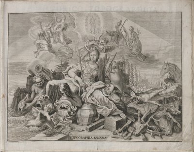 ドイツ語：Historico-Topographica Descriptio.すなわち、「説明」、「オーバーラントとニーダーンのバイエルン：オーバーラント・ミュンヘンとブルグハウゼン、ウンターラント・ランツフートとシュトラウビングの4つのテーマ、またはレンテンバターで」。 作： マイケル・ウェニング