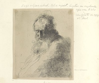 Bust van een oude man met baard 原画集85点（連載タイトル） 作： Michael Willmann (attributed to)