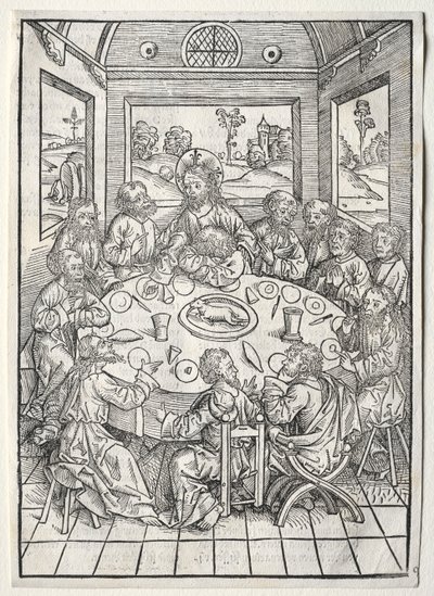 宝箱：最後の晩餐、1491年。 作： Michael Wolgemut