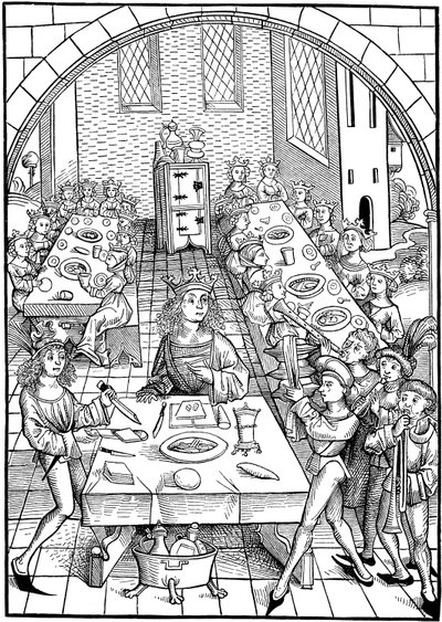 本のイラストSchatzkammer、1490-1491 作： Michael Wolgemut