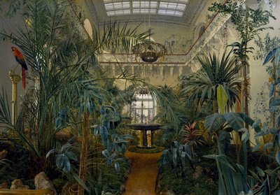 サンクトペテルブルクの冬の宮殿の冬の庭 作： Michail Ivanovich Antonov