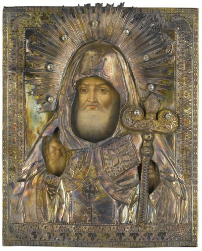 ヴォロネジの聖ミトロファン、1835年 作： Michail Vasilyevich Borodulin