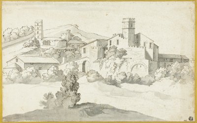 古城のある風景 作： Michel Ange Houasse