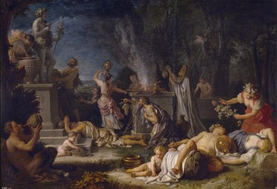 バッカスへの供物、1720 作： Michel Ange Houasse