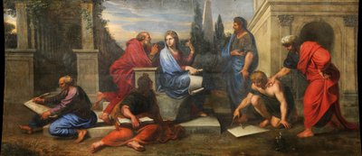ギリシャの哲学者に囲まれたアスパシア 作： Michel Corneille the Younger