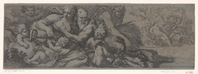 牧神はバッカンテ・エン・プッティに会った 作： Michel Dorigny (attributed to)