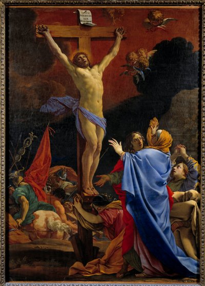 十字架上のキリストミシェル・ドリニー（1617-1665）の絵 作： Michel Dorigny