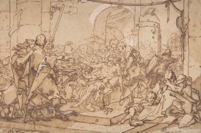 ソクラテスの死、約。 1749年。 作： Michel Francois Dandre Bardon