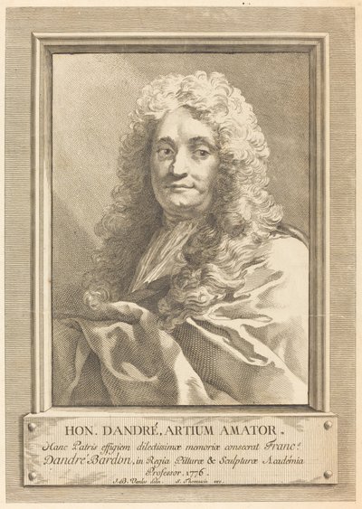 芸術家の父の肖像 作： Michel François Dandré Bardon after Jean Baptiste Van Loo