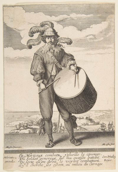 ドラマー、1620- 1667年。 作： Michel Lasne