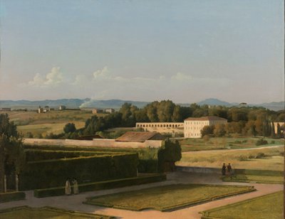 ヴィラ メディチの庭園の眺め ヴィラ メディチの庭園の眺め 作： Michel Martin Drolling