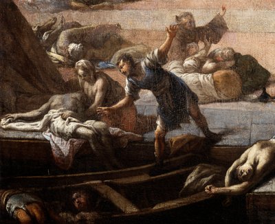 1720年のペストの際の（マルセイユ）市庁舎の様子 作： Michel Serre