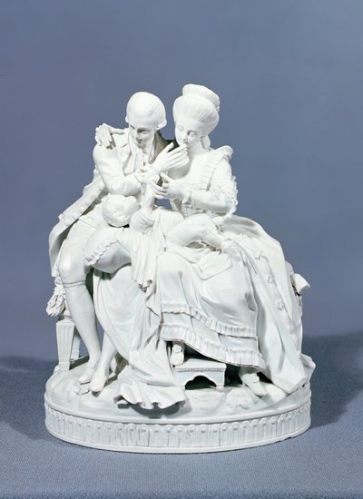 幸せな親、マイセン、1770年頃（磁器） 作： Michel Victor Acier