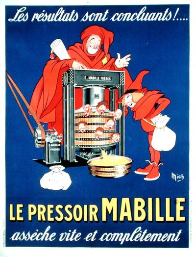 新税を風刺したポスター（カラーリトグラフ） 作： Michel called Mich Liebeaux