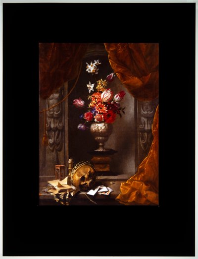 花瓶のある静物 作： Michel de Bouillon