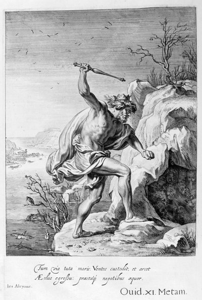 アルシオーネとセイクスが鳥に変身、1655 作： Michel de Marolles