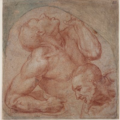 最後の審判からのコピー 作： Michelangelo (after) Buonarroti