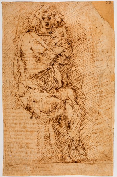 聖母子 作： Michelangelo (after) Buonarroti