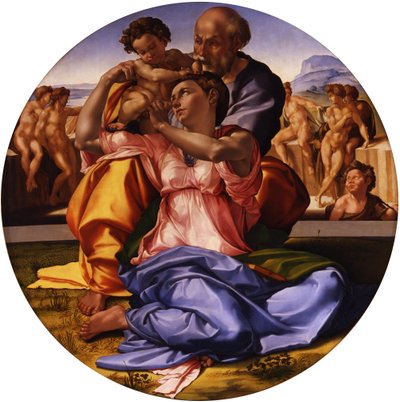 イタリア語：トンド・ドニ・ドニ「トンド 作： Michelangelo