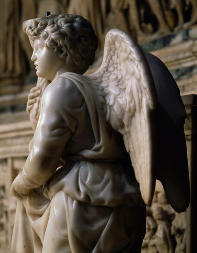 聖ドミニコの箱舟のための天使の燭台 作： Michelangelo Buonarroti