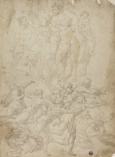 アームを撃つ射手、バッカスの勝利、その他の研究 作： Michelangelo Buonarroti