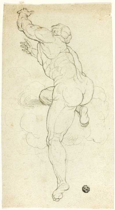 昇順男性ヌード 作： Michelangelo Buonarroti