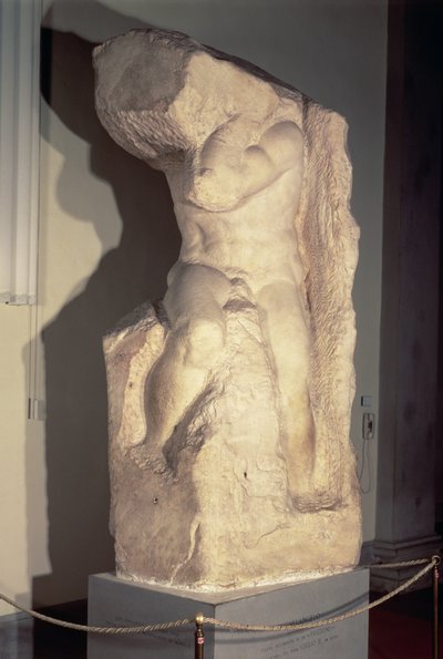 「アトラス」スレーブ、c.1520-23 作： Michelangelo Buonarroti