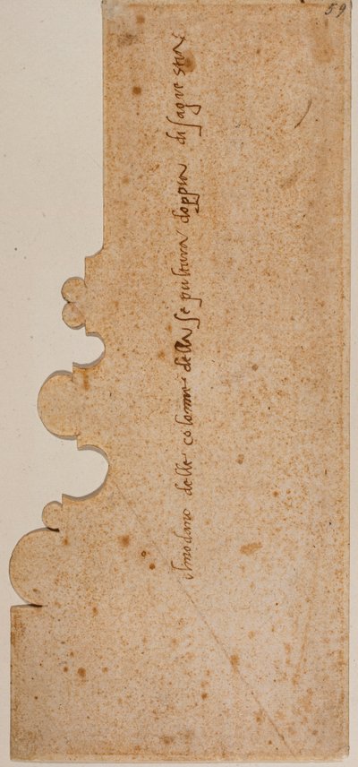 新聖具室の柱のベースプロファイル 作： Michelangelo Buonarroti