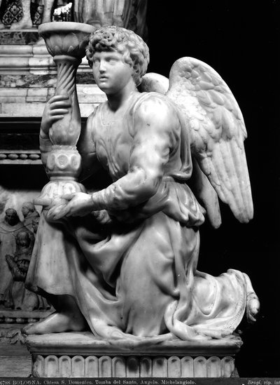 聖ドミニクの箱舟のキャンドルホルダー・エンジェル 作： Michelangelo Buonarroti