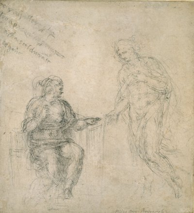 復活後、母に別れを告げるキリスト、16世紀 作： Michelangelo Buonarroti