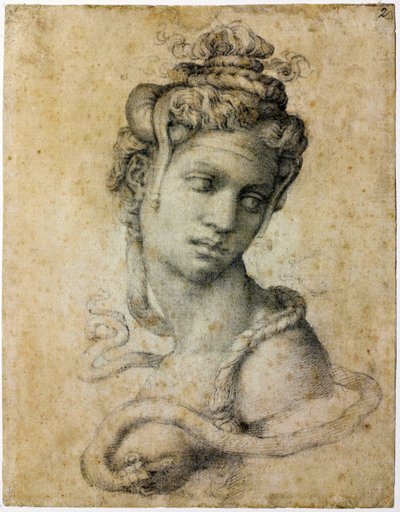 クレオパトラ、1535年頃 作： Michelangelo Buonarroti