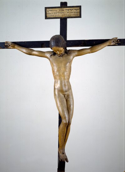 クルシフィクス 1492-94年頃（ポリクローム・ウッド 作： Michelangelo Buonarroti