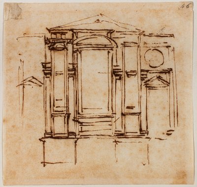 サン・ロレンツォ聖歌隊にあるメディチ家の教皇の壁墓のデザイン 作： Michelangelo Buonarroti